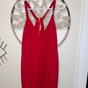 Lulu’s Thigh Slit Midi Dress